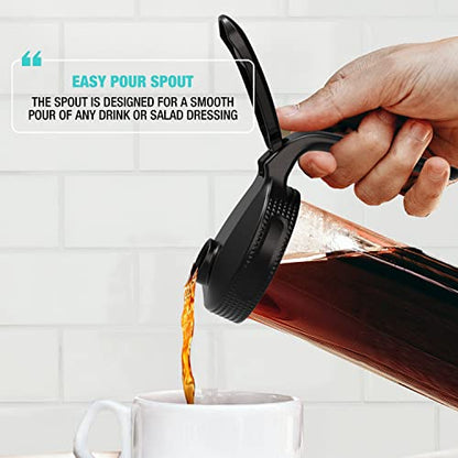 WIDE MOUTH FLIP CAP LID W/HANDLE