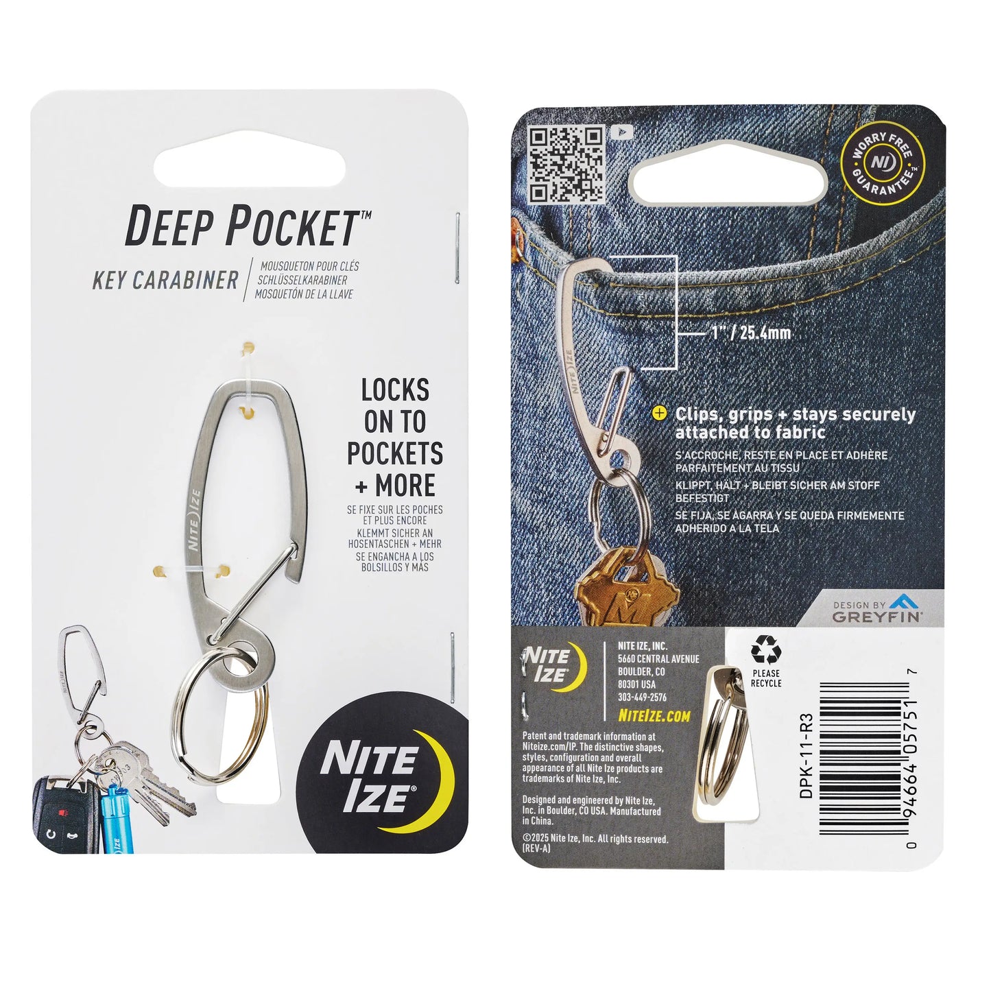 DEEP POCKET KEY CARABINER