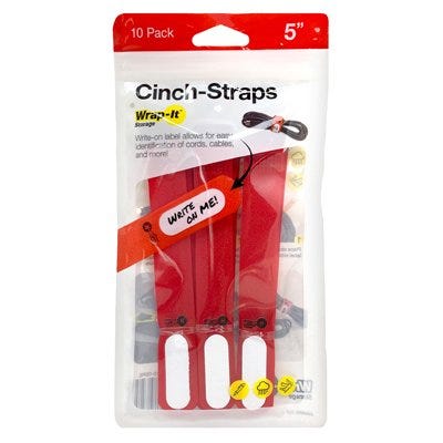 CINCH STRAPS 5"- 10PK