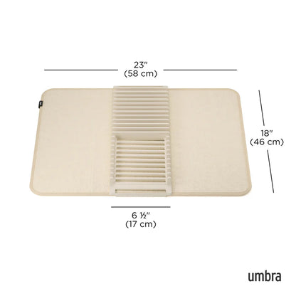 UDRY DISHRACK W/MAT LINEN