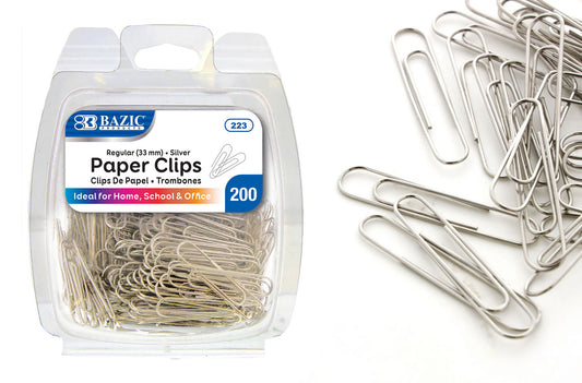 PAPER CLIPS #1 REGULAR (200 CT)