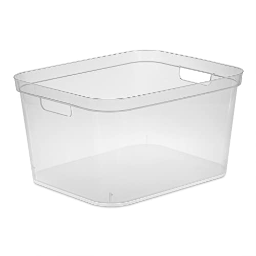 TALL STORAGE BIN CLEAR
