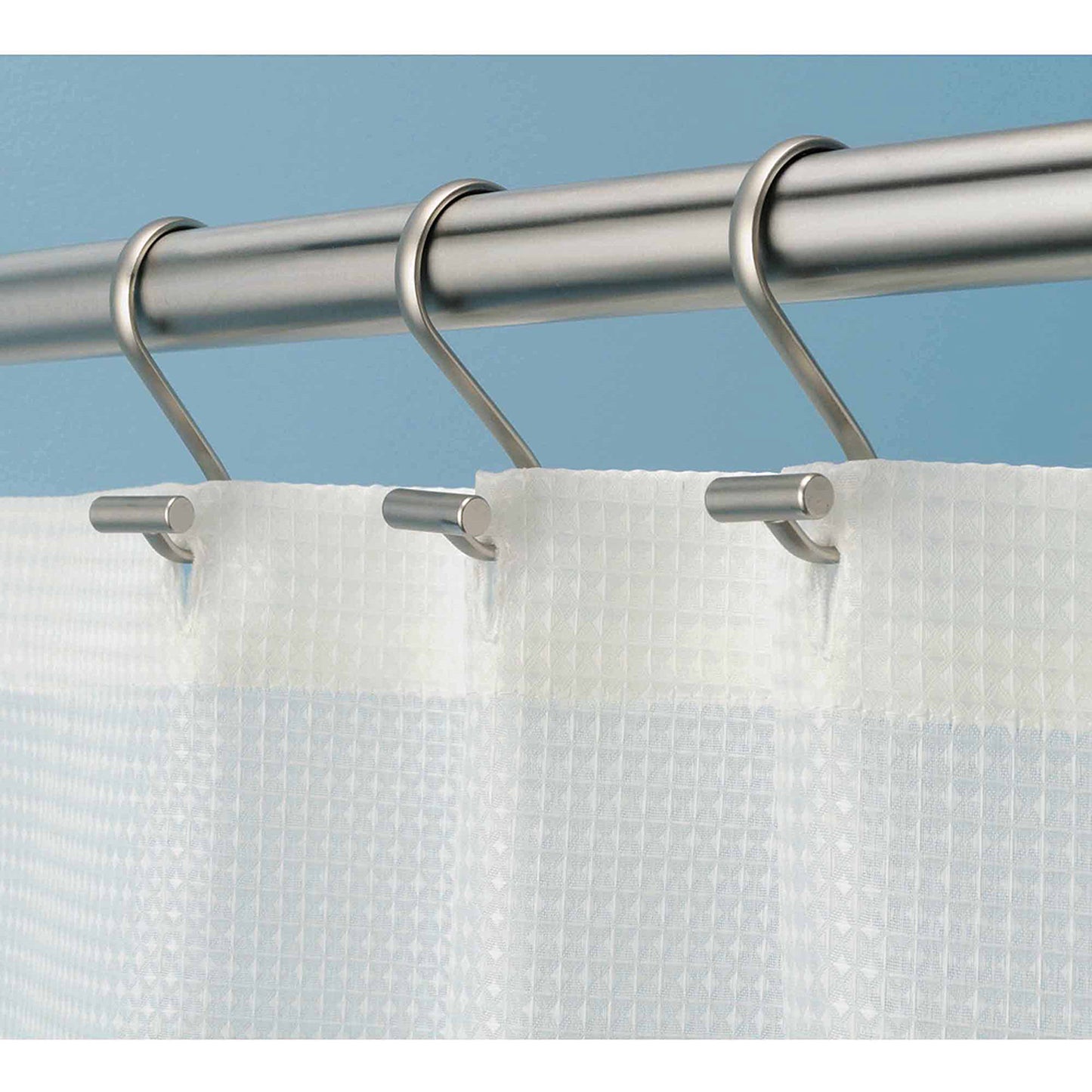 T-BAR SHOWER HOOKS 12PK SATIN