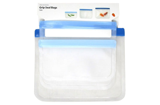 GRIP SEAL BAGS 3PK