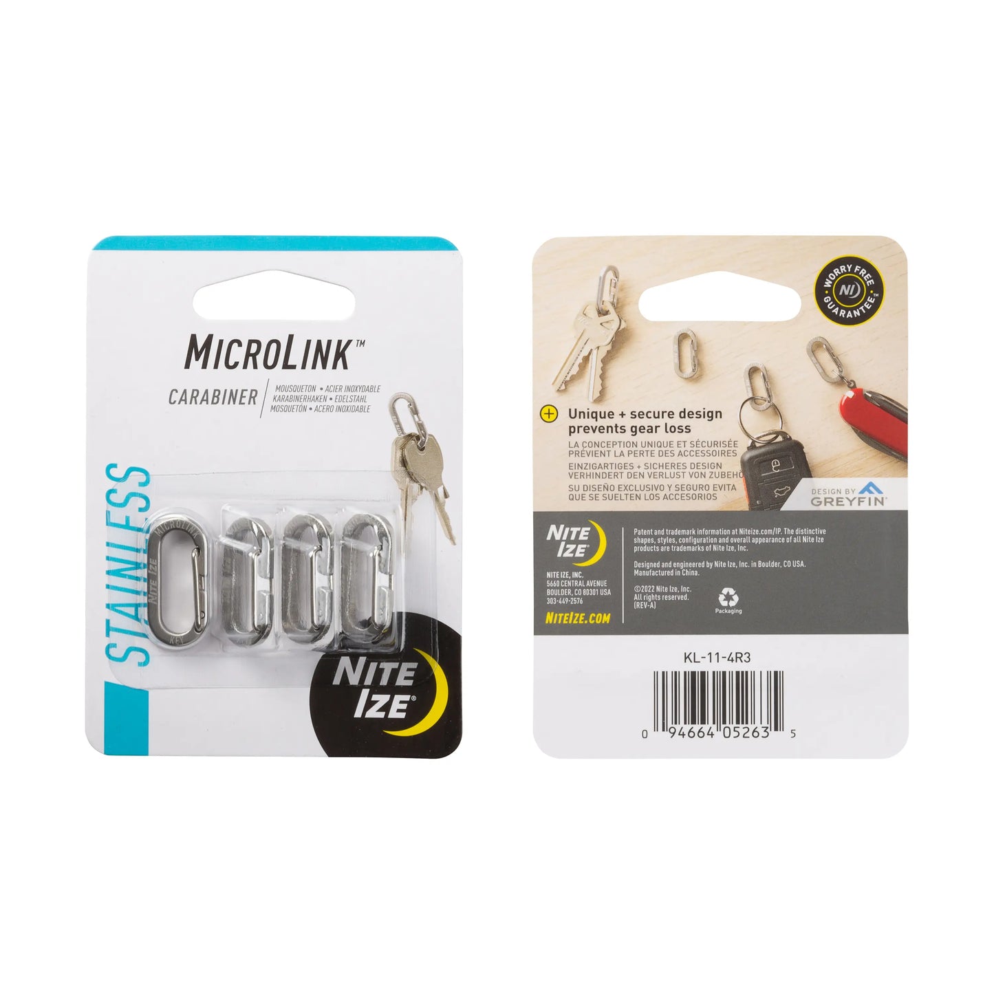 MICROLINK CARABINER 4PK