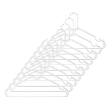 HANGER PLASTIC WHITE 10PK