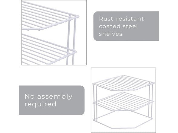 3 TIER CORNER SHELF BLACK