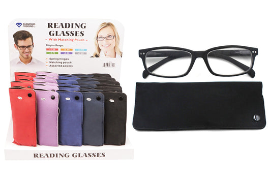 READING GLASSES W/POUCH