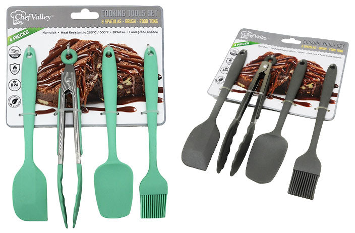 SILICONE MINI UTENSILS SET/4