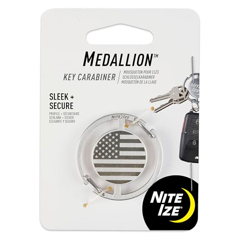 MEDALLION USA FLAG KEY CARABINER