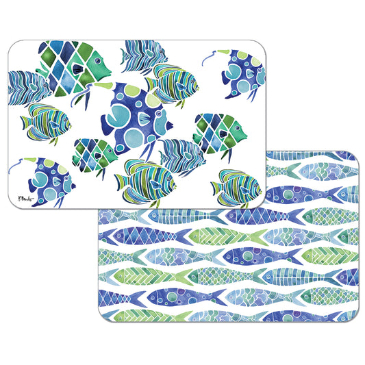 PLACEMAT TAHITI FISH REVERSIBLE