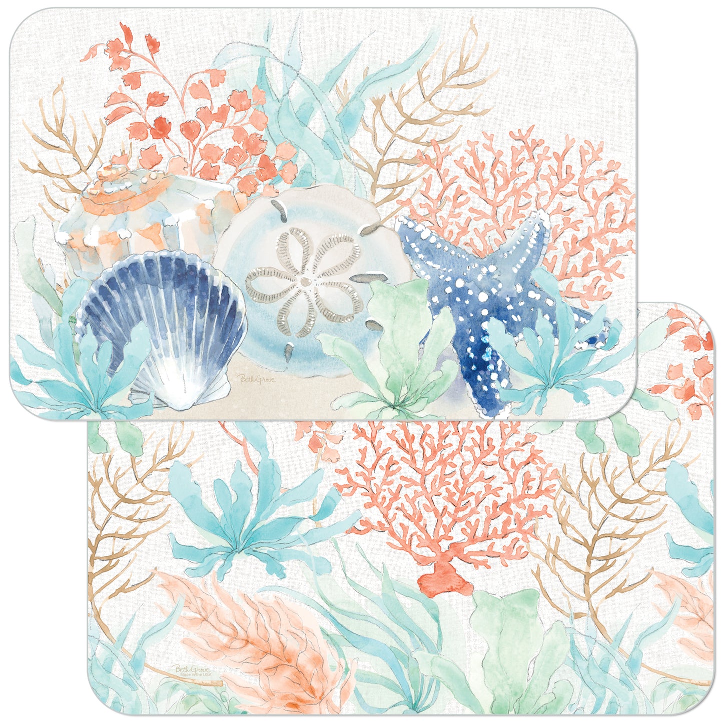 PLACEMAT SEASIDE REVERSIBLE