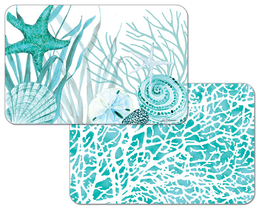 PLACEMAT CORAL LIFE REVERSIBLE