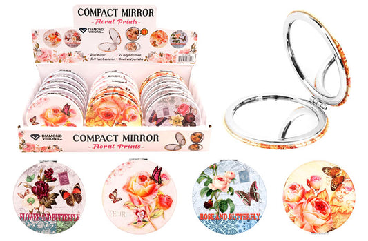 FLORAL POCKET MIRROR