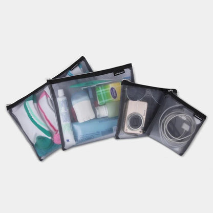 MESH POUCHES SET/4 GRAY