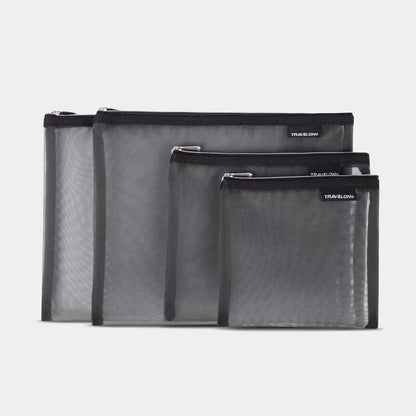 MESH POUCHES SET/4 GRAY