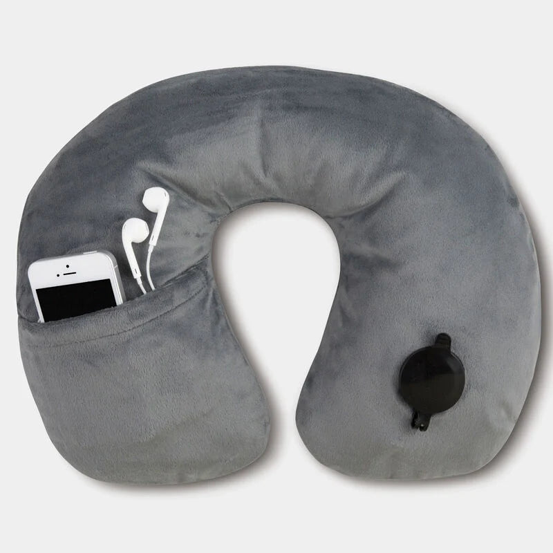 DELUXE INFLATEBLE PILLOW GRAY