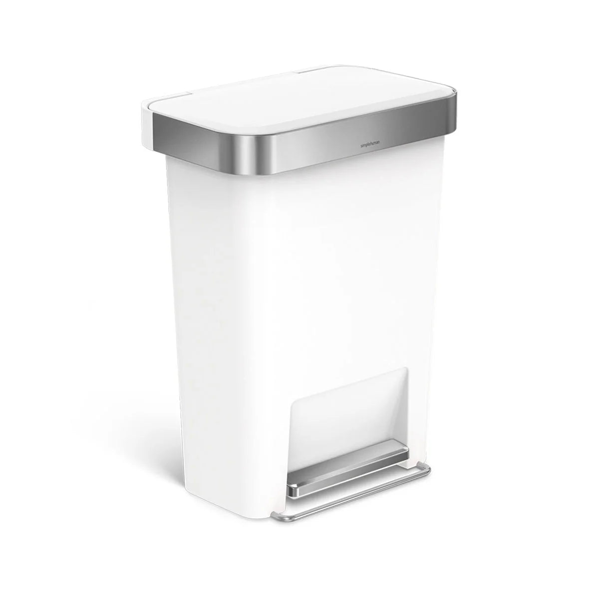 RECTANGULAR STEP CAN 45L WHITE