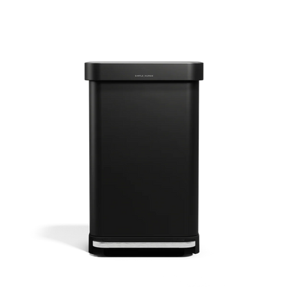 RECTANGULAR STEP CAN 45L MATTE BLK