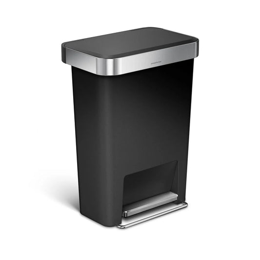 RECTANGULAR STEP CAN 45L BLACK