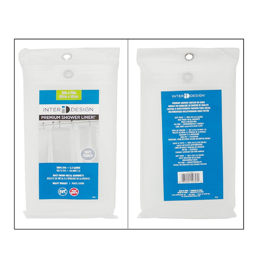 SHOWER CURTAIN LINER 72"X72" CLEAR