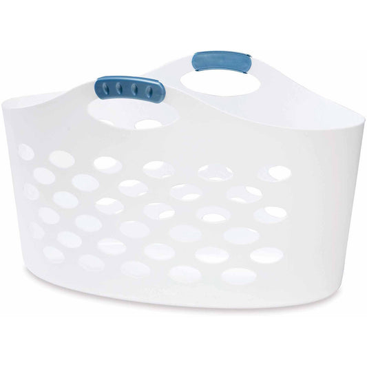 FLEX LAUNDRY BASKET WHITE