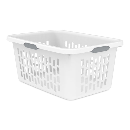 LAUNDRY BASKET 17" WHITE