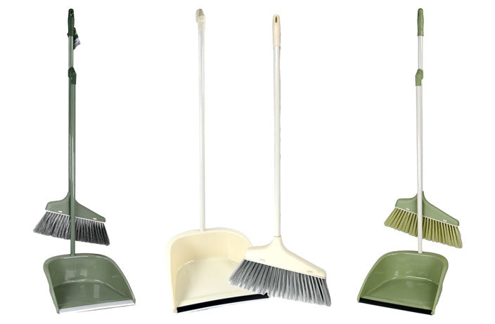LONG HANDLE DUST PAN & BROOM
