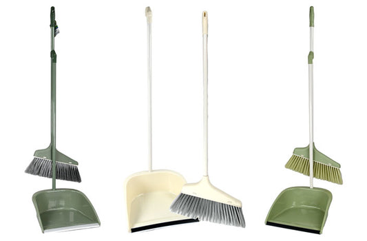 LONG HANDLE DUST PAN & BROOM