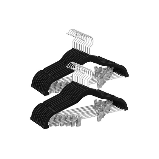 SKIRT HANGER 20PK BLACK VELVET