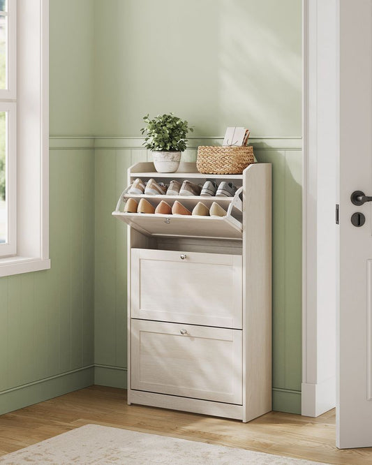 SHOE CABINET 3 FLIP DRAWERS