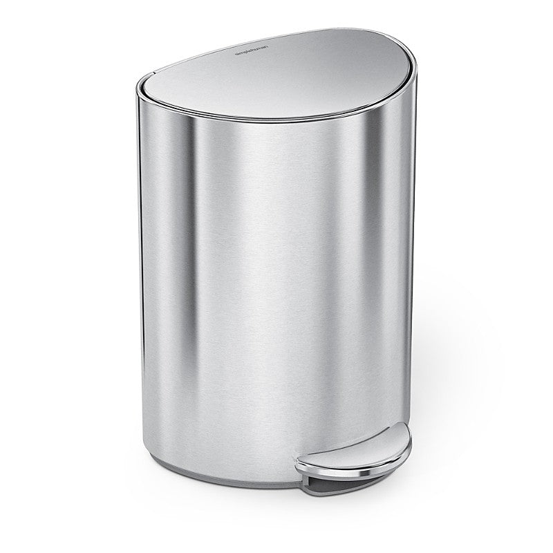 6L SEMI ROUND CAN BRUSHED
