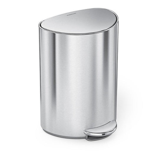 6L SEMI ROUND CAN BRUSHED