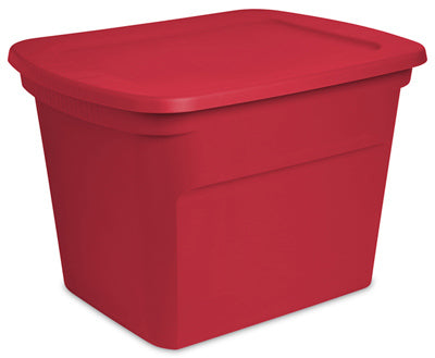 RED STORAGE TOTE 18 GAL