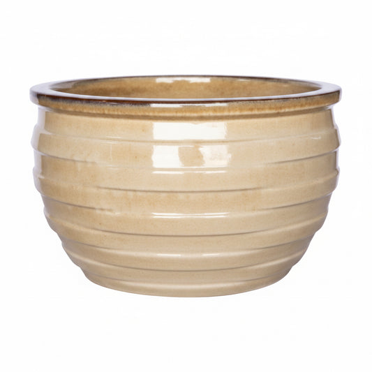 TECHNO 22" BOWL PLANTER CREAM