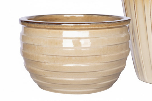 TECHNO 16.5" BOWL PLANTER CREAM