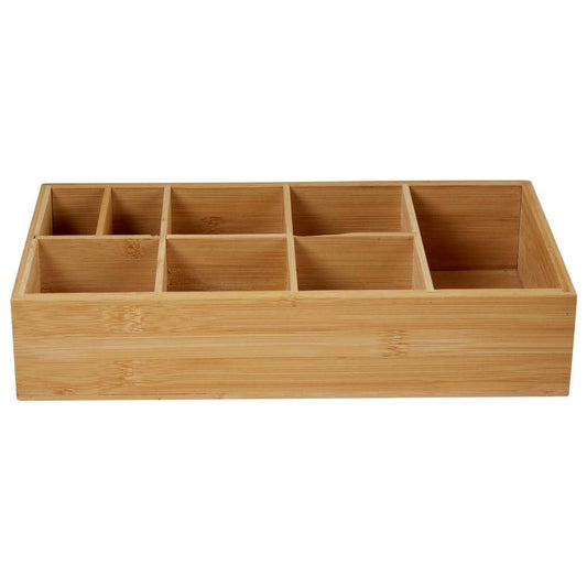 BAMBOO 8 COMPARTMENT CADDY