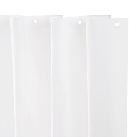 WHITE SHOWER CURTAIN  PEVA 72X70