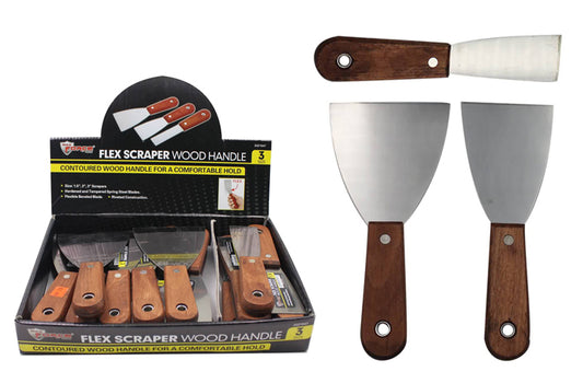 PUTTY KNIFE WOOD HANDLE