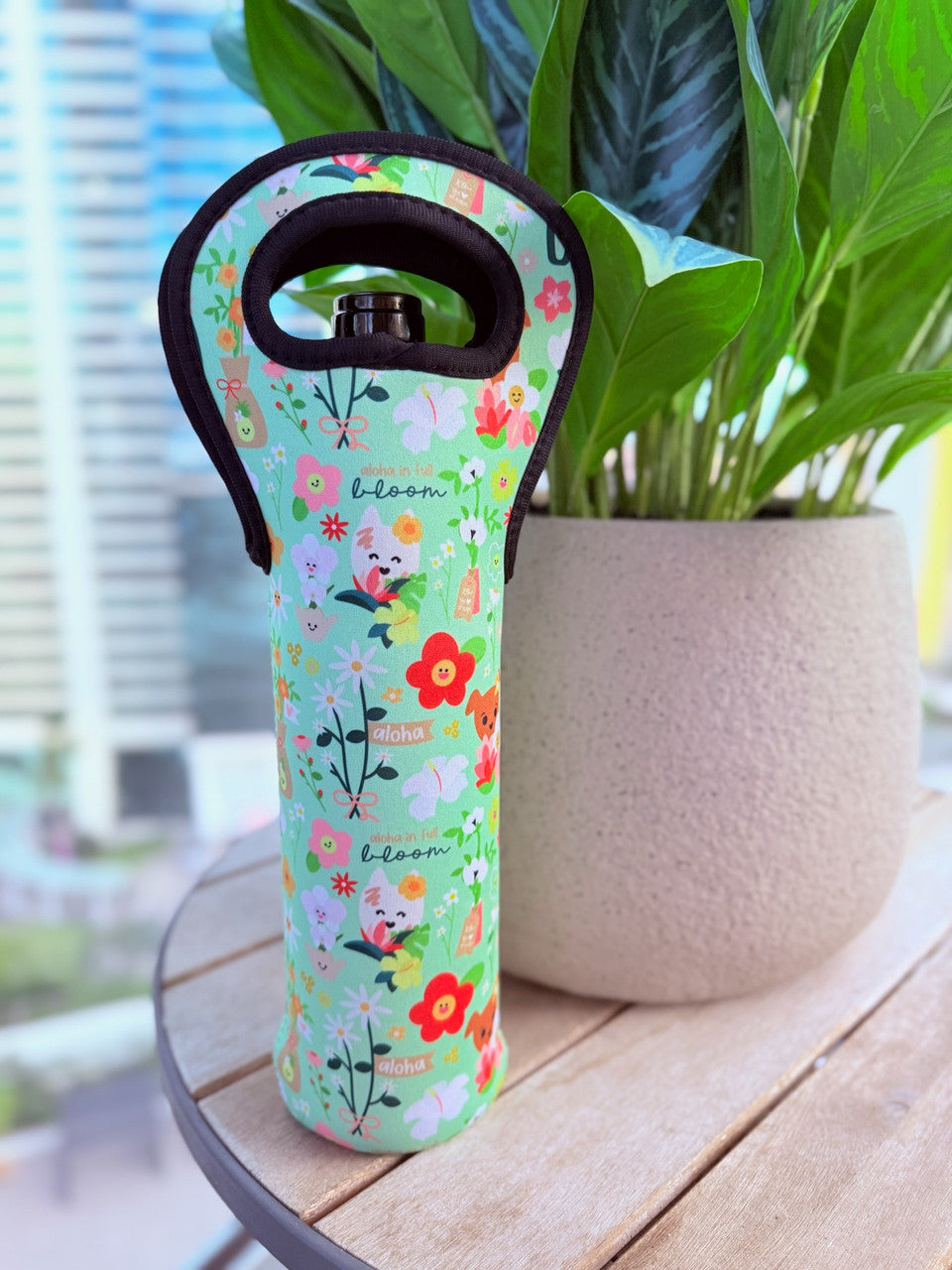 EDEN WINE POUCH FULL BLOOM LITE GREEN