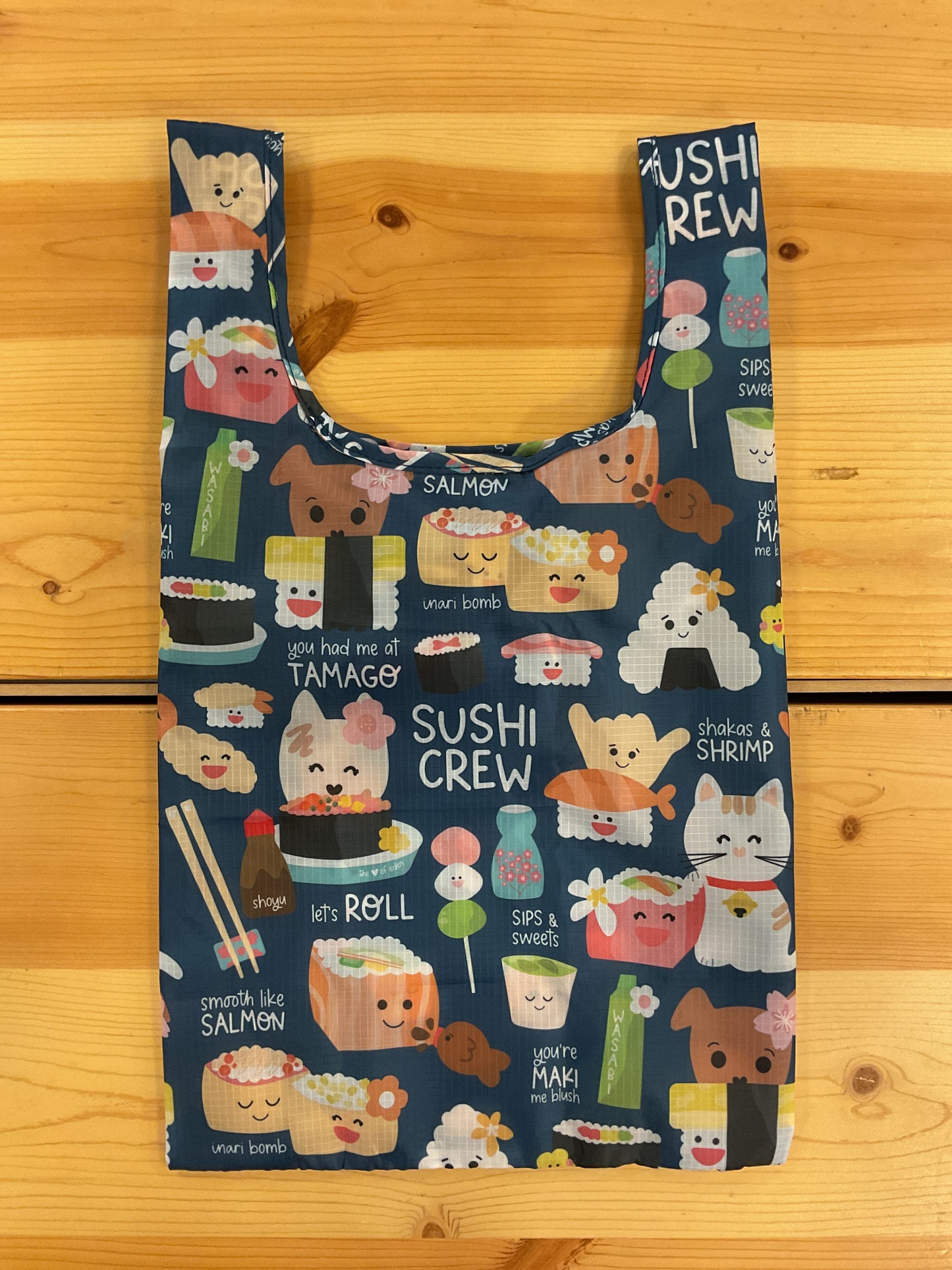 EDEN SMALL TOTE SUSHI CREW NAVY