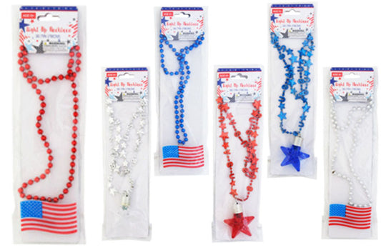4TH OF JULY LIGHTED NECKLACE