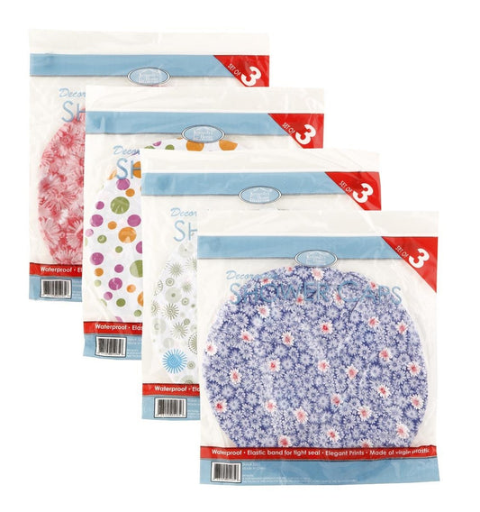 SHOWER CAP 3 PACK