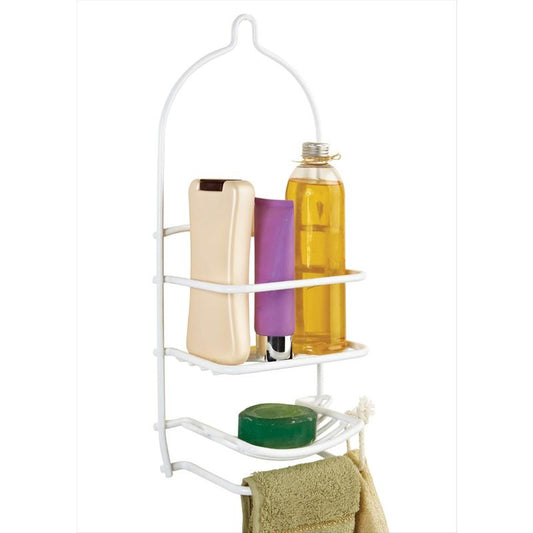 SHOWER CADDY 2-TIER WHITE SMALL