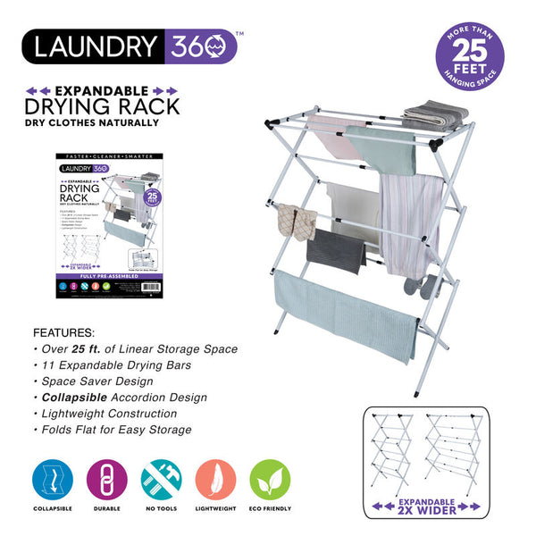 3 TIER EXPANDABLE CLOTHES DRYING RACK – SimplyHomeHi