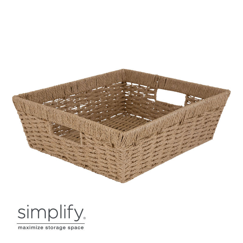 DUTCH WEAVE BASKET LRG 15X13X5