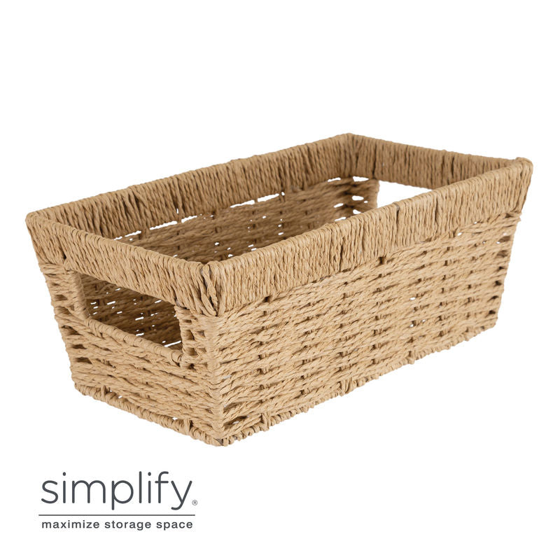 DUTCH WEAVE BASKET SML 11.4X6.5X4.5