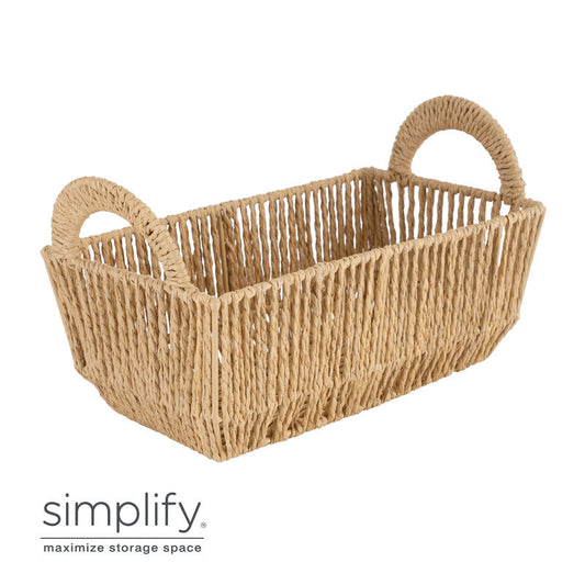 VERTICAL WEAVE BASKET 11.4X6.5X4.5