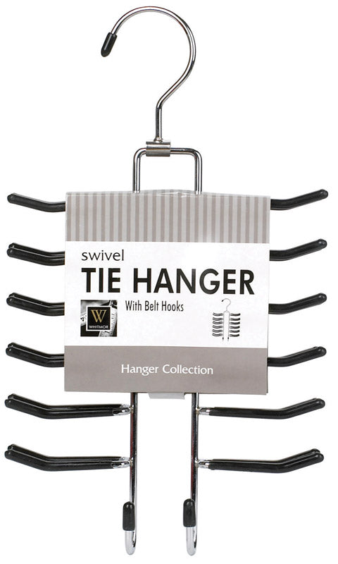 CHROME SLIDING TIE RACK