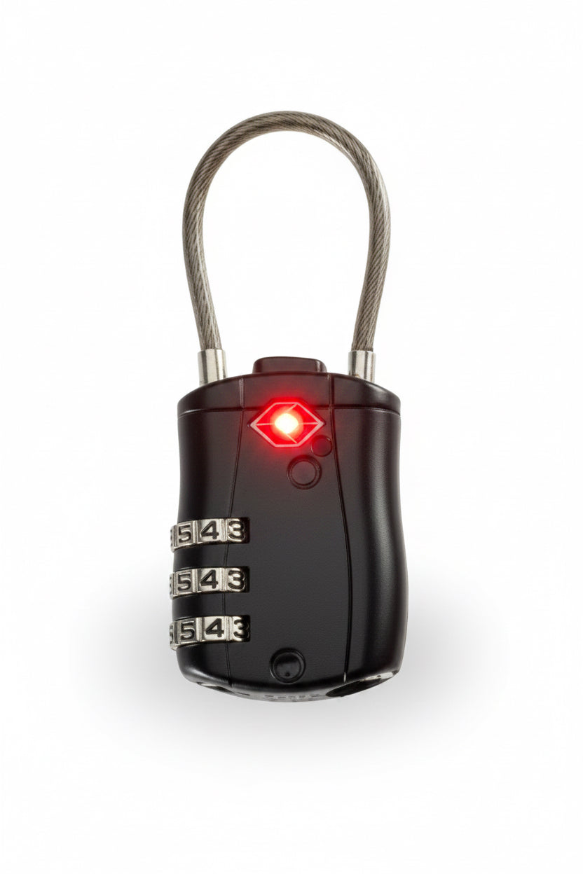 EASY READ CABLE LOCK BLACK